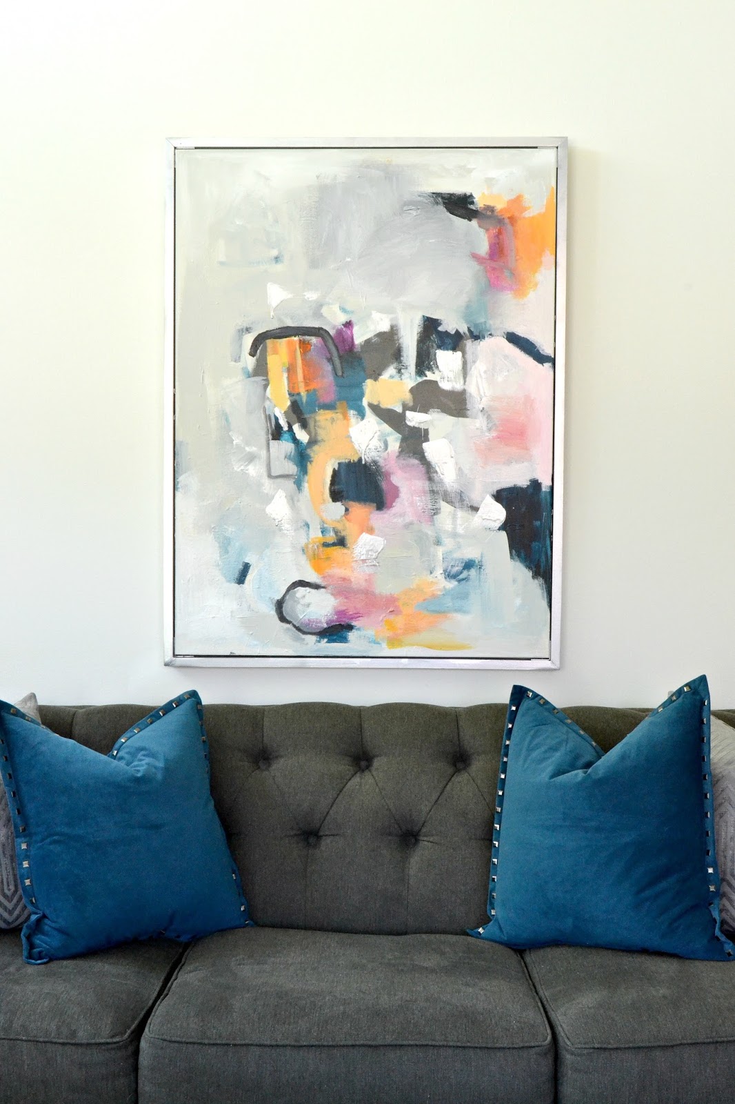 DIY Abstract Wall Art | LiveLoveDIY | Bloglovin’